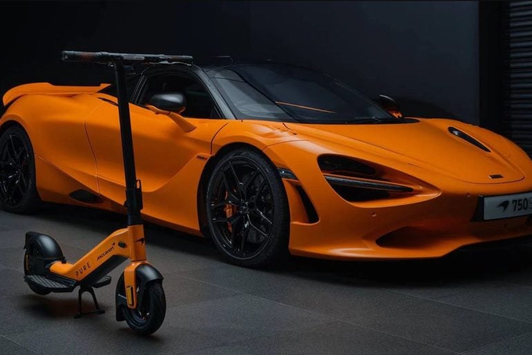 Patinete elétrico da McLaren é revelado com autonomia de 50 Km por carga