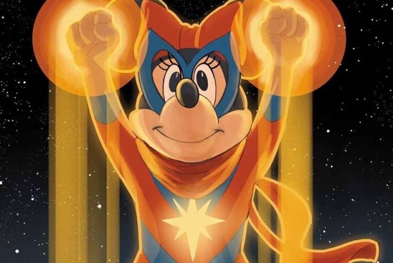 Minnie Mouse como Capitã Marvel aparece em nova capa da Marvel Comics