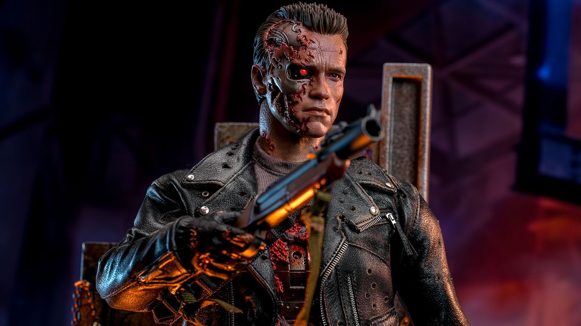 Figura de ação do T-800 danificado dde Terminator 2 é revelado pela Hot Toys