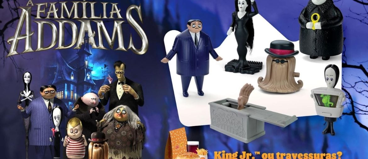 Halloween do Burger King traz figuras de A Família Addams