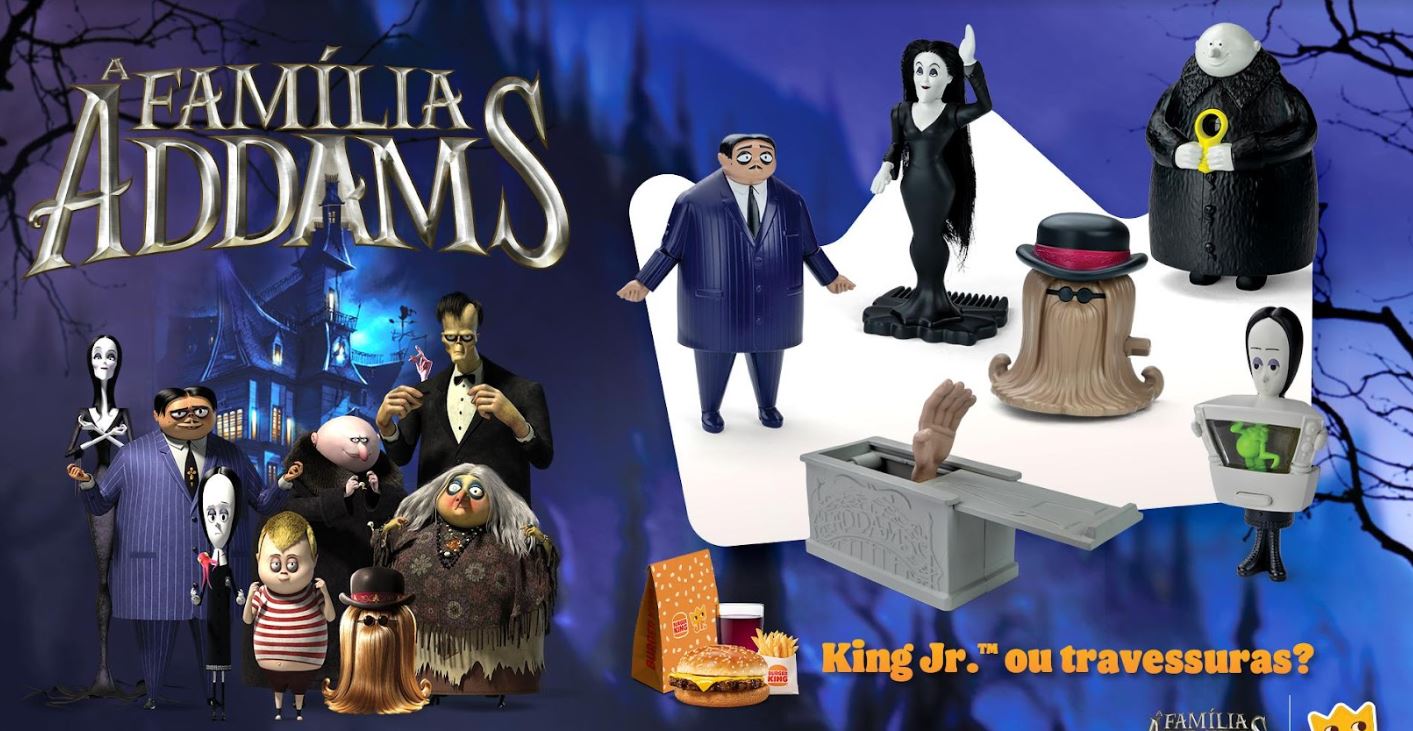 Halloween do Burger King traz figuras de A Família Addams