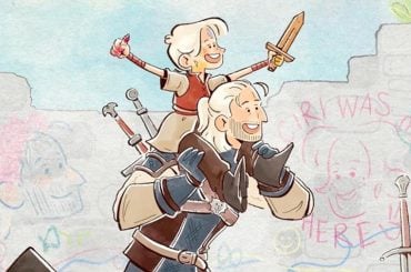 Livro infantil The Little Witcher Imagina Geralt de Rivia como um pai amoroso