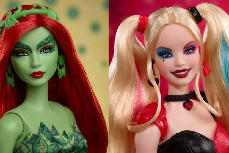 Barbie da Arlequina e Hera Venenosa são reveladas