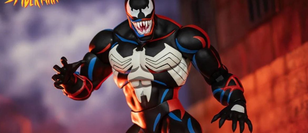 Boneco do Venom da Série Animada do Homem-Aranha é enorme