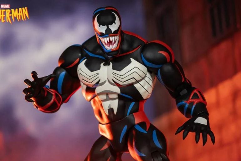 Boneco do Venom da Série Animada do Homem-Aranha é enorme