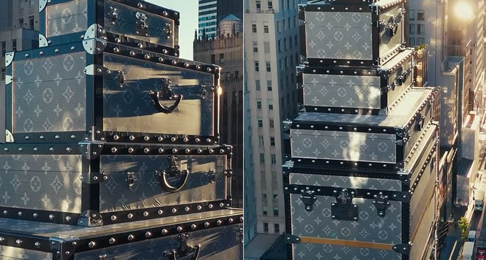 Loja da Louis Vuitton em Nova York se transforma em ‘pilha de caixas’ para o Natal