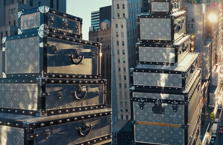 Loja da Louis Vuitton em Nova York se transforma em ‘pilha de caixas’ para o Natal