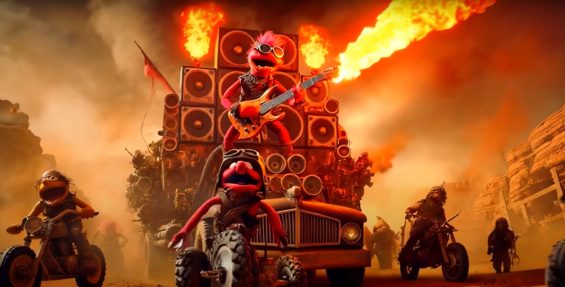 Cenas de Mad Max: Estrada da Fúria com Os Muppets são criadas com uso de IA