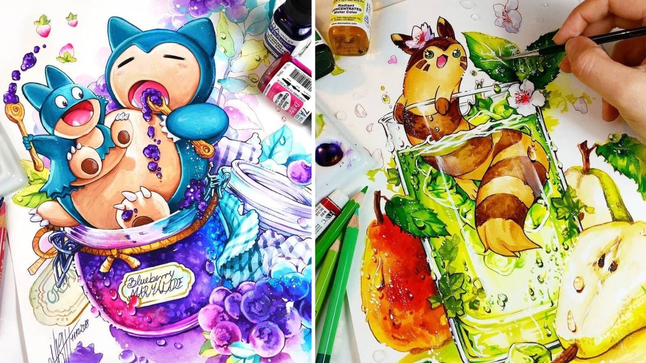 Arte de Pokémon em estilo Mangá e outros trabalhos