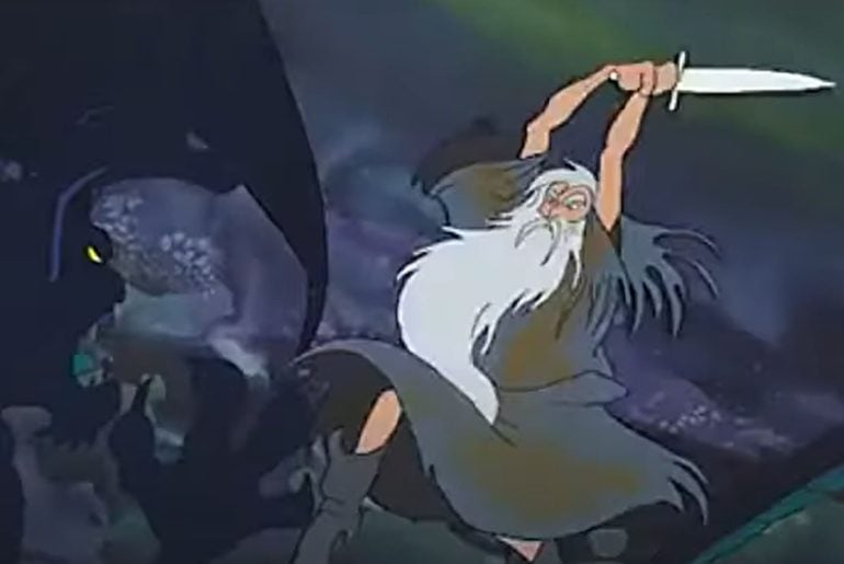 Veja Gandalf Lutar Contra o Balrog em cena deletada da animação de 1978 de O SENHOR DOS ANÉIS