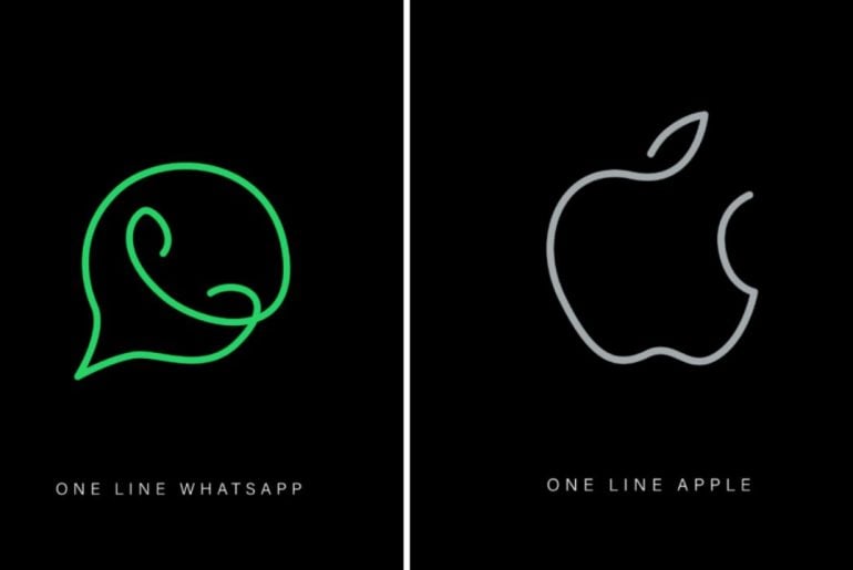 Designer recria logos famosos usando apenas uma linha ininterrupta