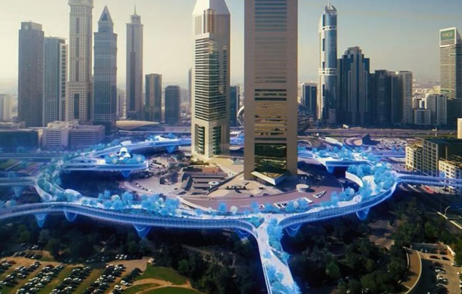 Projeto Dubai Walk vai colocar caminhos elevados e climatizados pela cidade