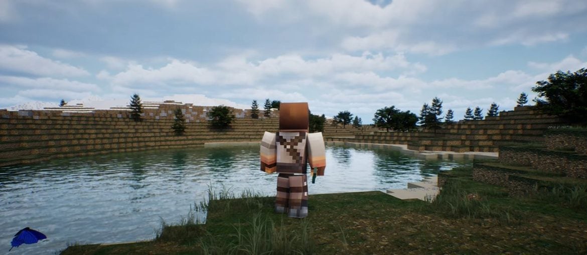 Como seria um jogo de Minecraft feito no Unreal Engine 5