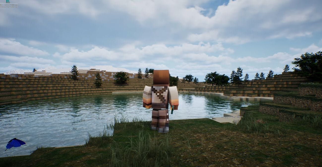 Como seria um jogo de Minecraft feito no Unreal Engine 5