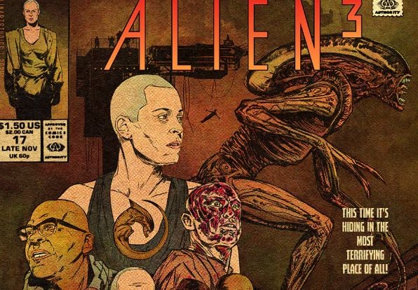 Pôster de Alien 3 em estilo de HQ por Tim Clinard retrata o famoso filme