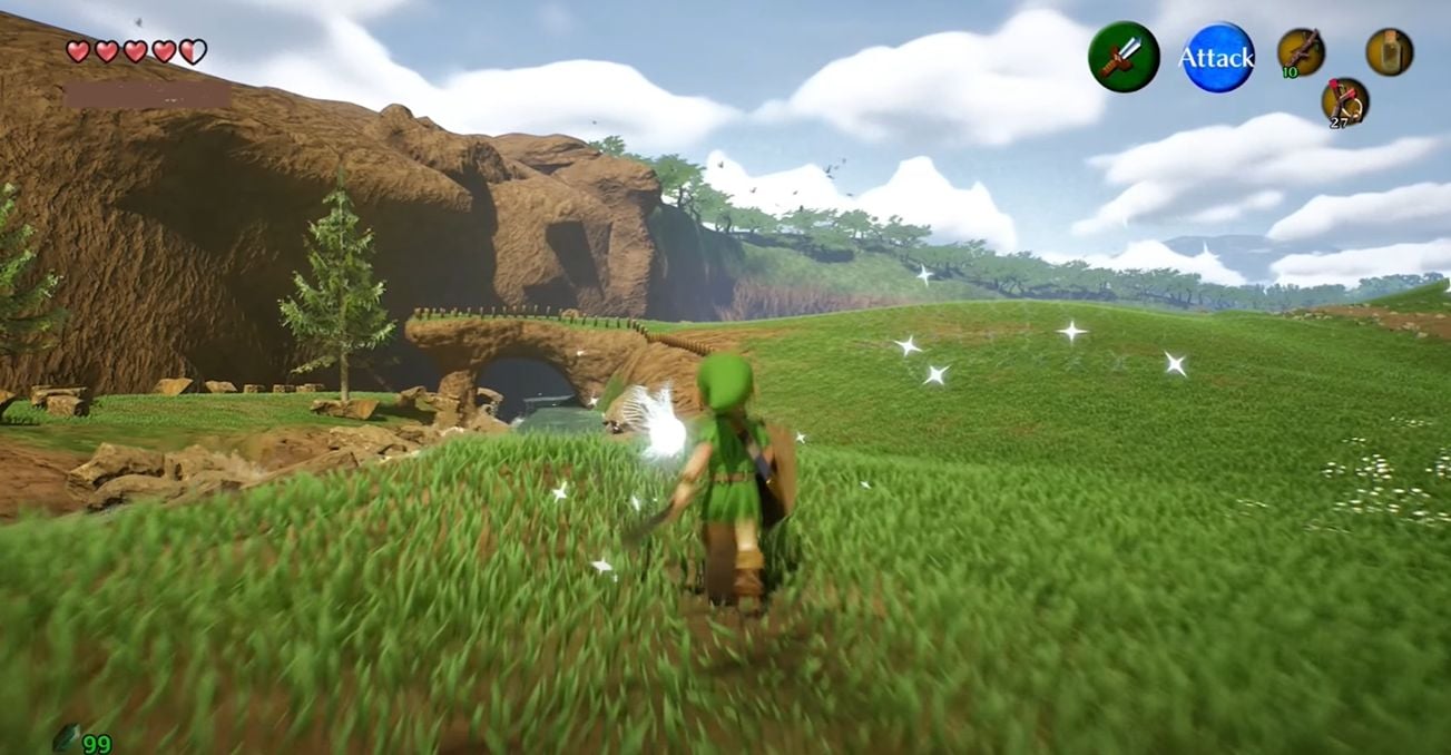 Novo Vídeo Mostra 30 Minutos do Remake de Zelda Ocarina of Time no Unreal Engine 5.5