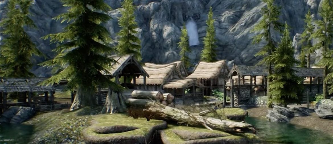 Skyrim no Unreal Engine 5: Mapa inteiro no jogo foi feito com o motor gráfico