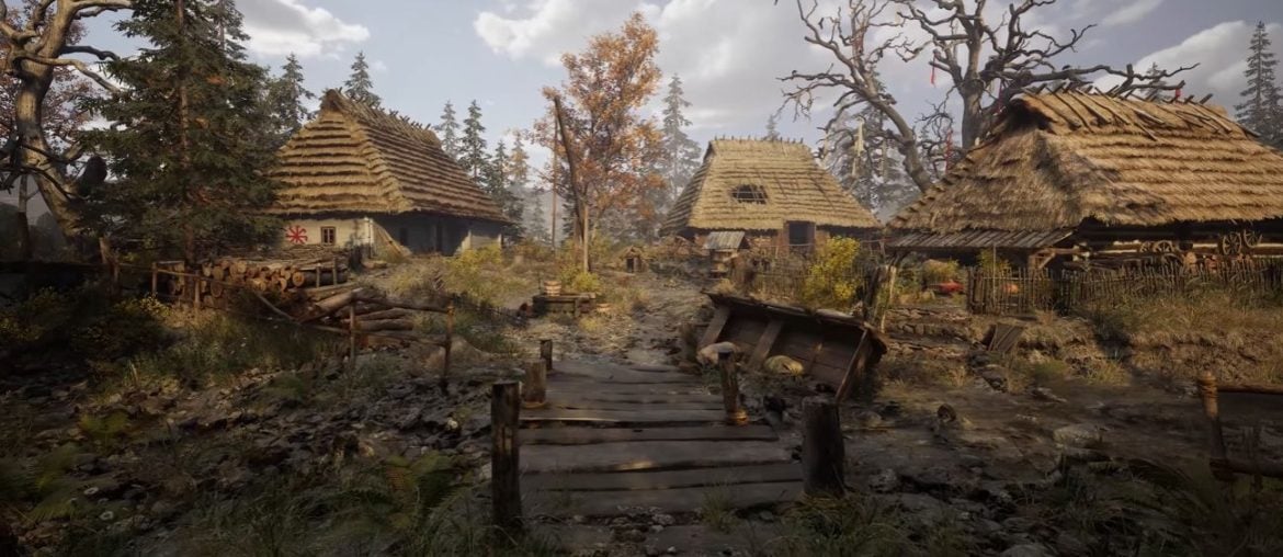 Vila medieval no Unreal Engine 5.4 mostra como poderia ser um jogo de Witcher