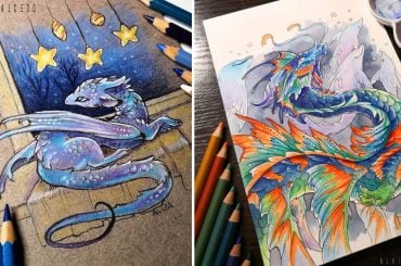 Dragões e Criaturas Fantásticas em desenhos e pinturas