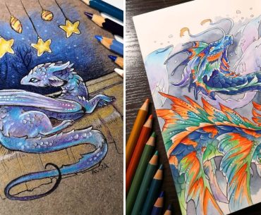 Dragões e Criaturas Fantásticas em desenhos e pinturas