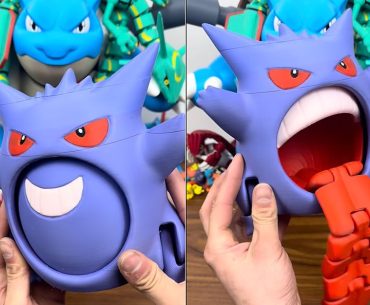 Gengar feito com impressão 3D tem língua que se mexe e merece virar um brinquedo oficial