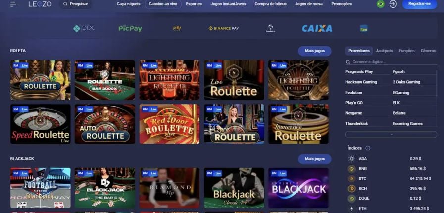 Legzo Casino – Jogos modernos e bônus exclusivos para brasileiros