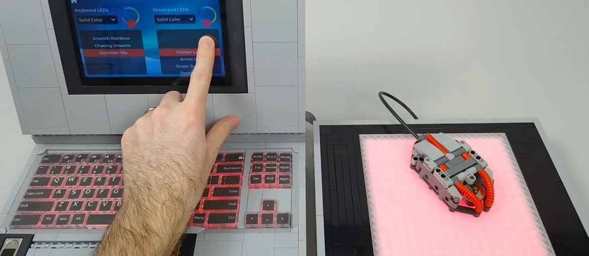 Notebook funcional de LEGO: um projeto mais difícil do que parece e com touchscreen incluso