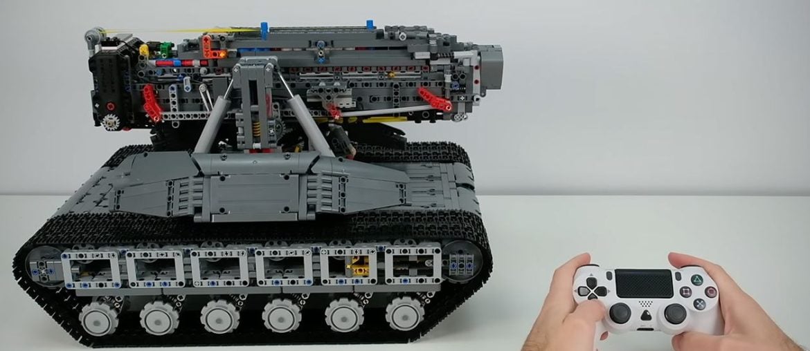 Tanque de LEGO incrível pode ser controlado com um controle de PS4