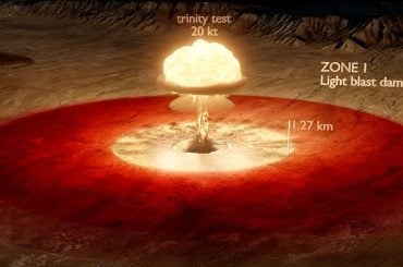 Simulação 3D mostra o impacto de uma explosão nuclear no corpo humano