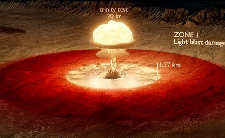 Simulação 3D mostra o impacto de uma explosão nuclear no corpo humano