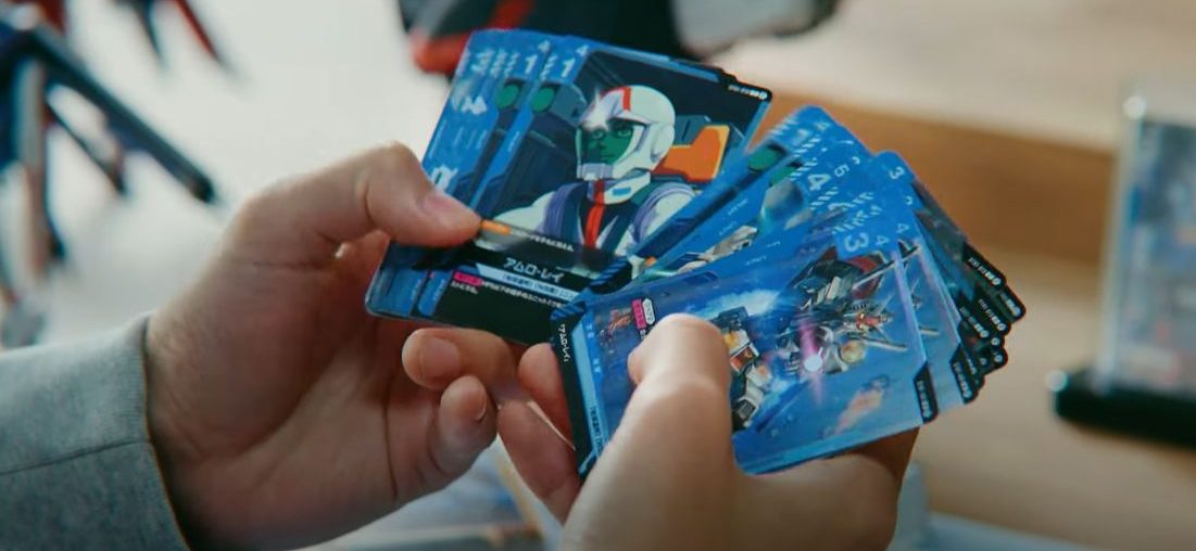 Chegou um jogo de cartas de GUNDAM, e tem trailer