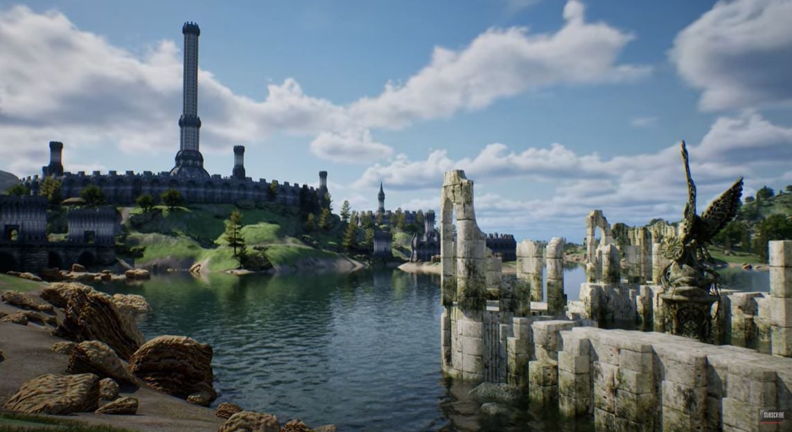 Remake de Elder Scrolls IV: Oblivion no Unreal Engine 5 Rodando em uma RTX 5090 Impressiona