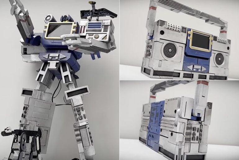 Fã cria robô Soundwave do Transformers usando impressora 3D