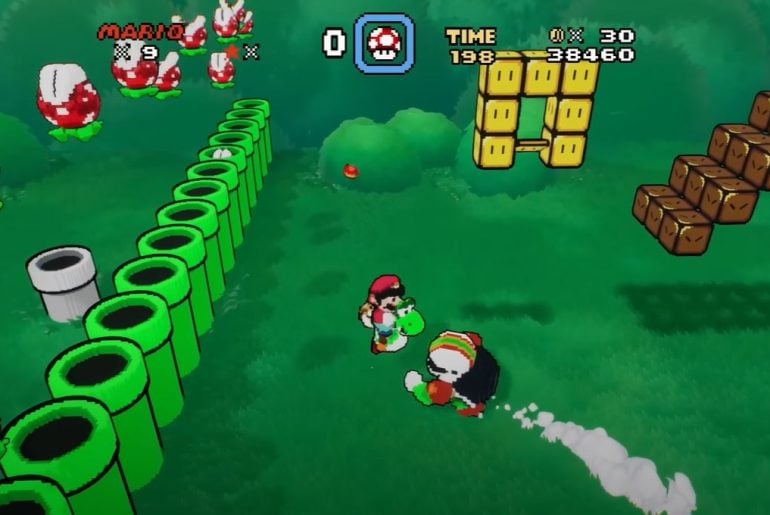 Fã recria Super Mario World em 3D usando Unreal Engine 5