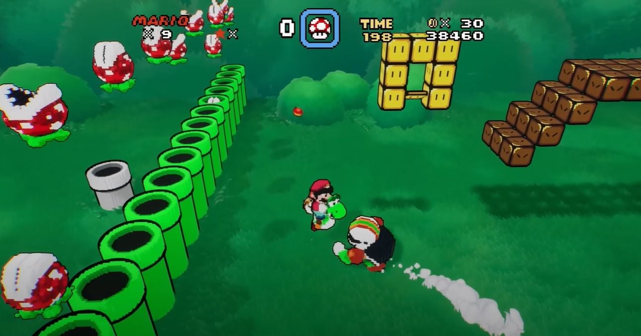 Fã recria Super Mario World em 3D usando Unreal Engine 5