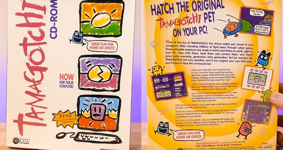 Uma viagem no tempo: O Tamagotchi de CD-ROM para PC de 1997