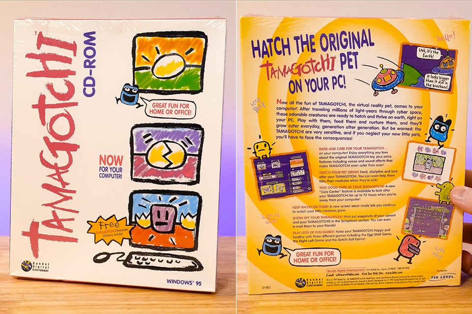 Uma viagem no tempo: O Tamagotchi de CD-ROM para PC de 1997