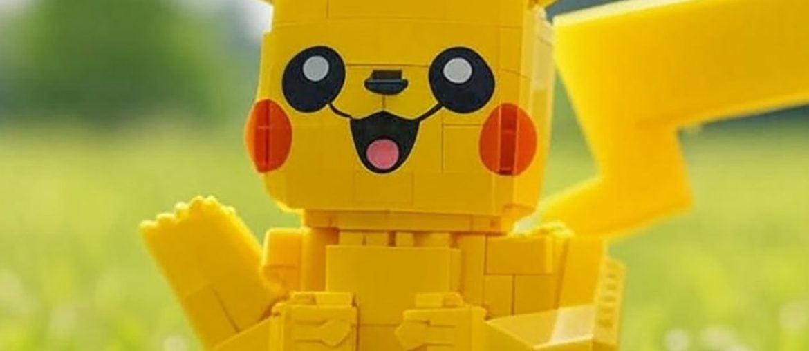 Sets oficiais de LEGO x Pokémon chegam no próximo ano, dando um visual de blocos à franquia