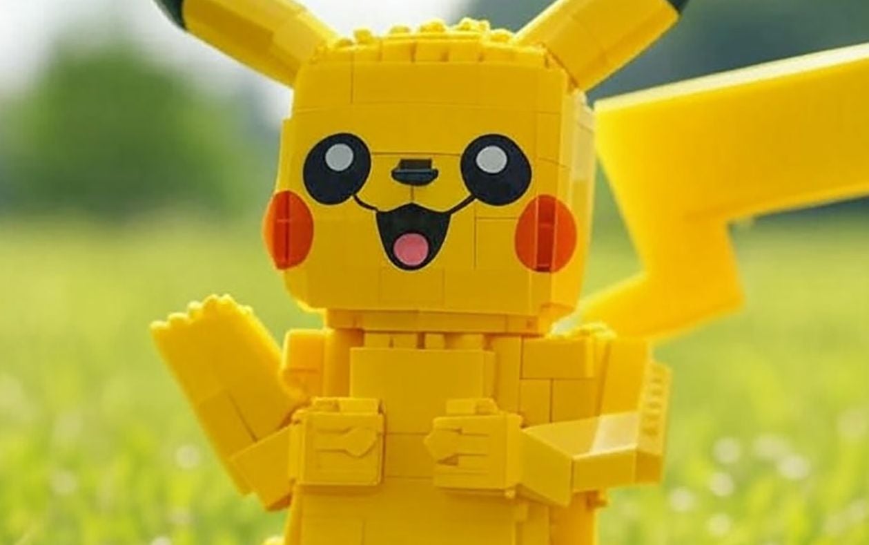 Sets oficiais de LEGO x Pokémon chegam no próximo ano, dando um visual de blocos à franquia