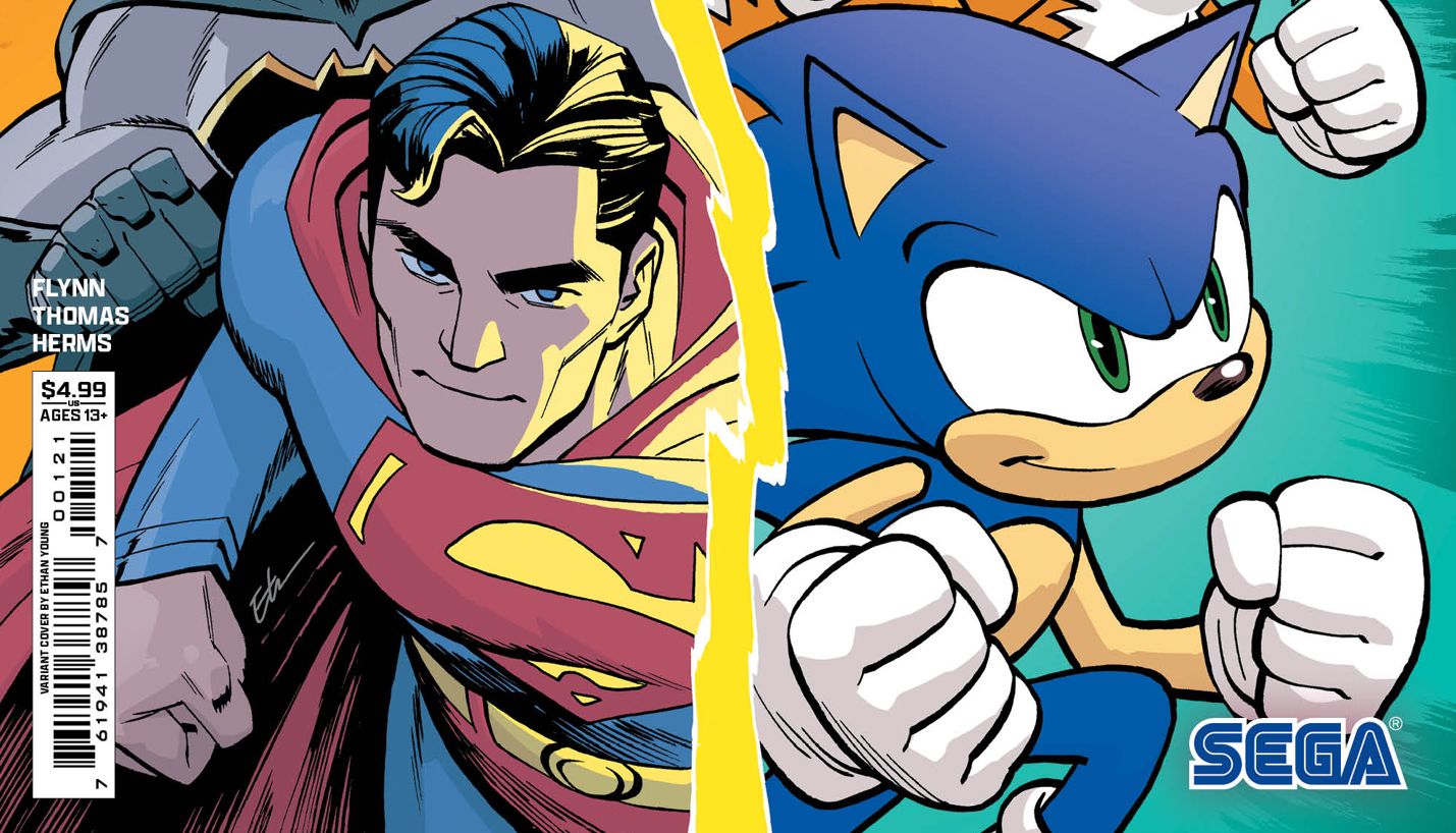 Sonic e Liga da Justiça: Veja as primeiras imagens do crossover