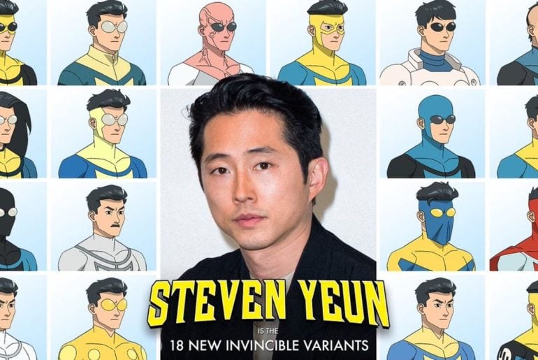 Steven Yeun vai dublar 18 novos personagens em Invencível, e isso é mais doido do que parece