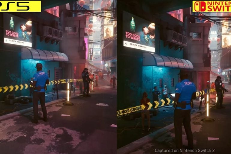 Cyberpunk 2077 para Switch 2 impressiona e é comparado no PS5, Xbox Series S e Steam Deck