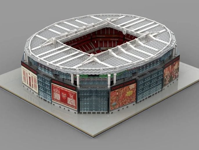 Réplica do Estádio Emirates em LEGO com 4.983 peças é o sonho de todo torcedor do Arsenal