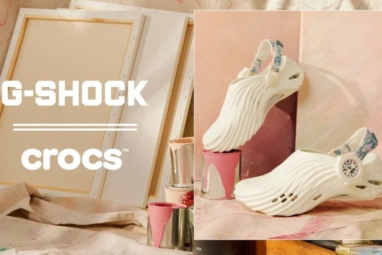 G-SHOCK e Crocs lançam calçado que brilha no escuro com relógio destacável