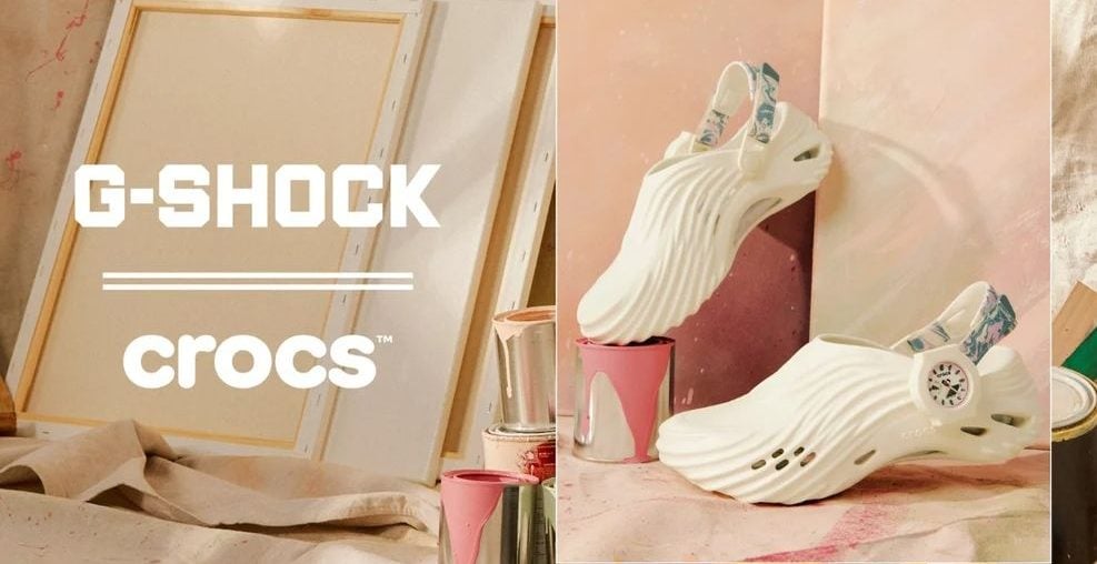 G-SHOCK e Crocs lançam calçado que brilha no escuro com relógio destacável