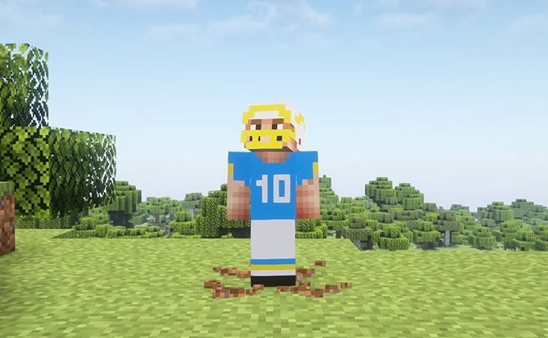 Los Angeles Chargers lançam calendário 2025 inspirado no Minecraft