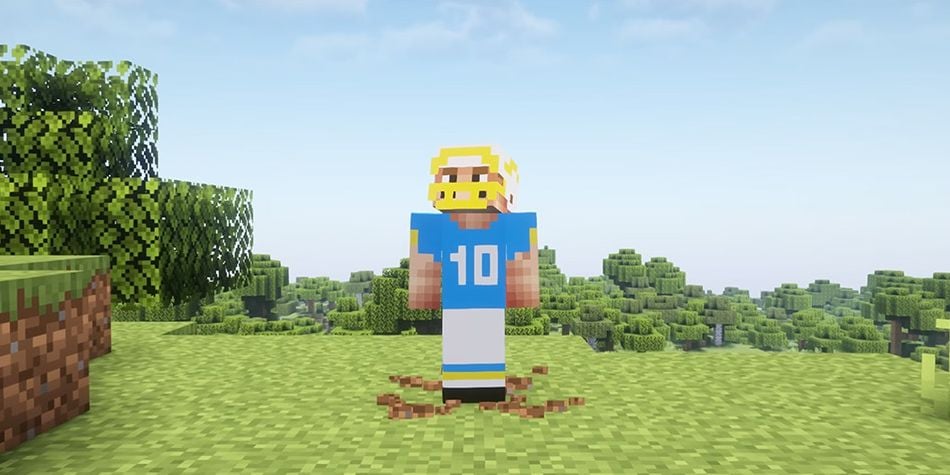Los Angeles Chargers lançam calendário 2025 inspirado no Minecraft