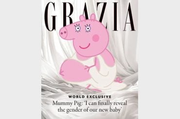 Mamãe Pig de Peppa Pig grávida estrela capa de revista e fala sobre desejos e apoio do marido