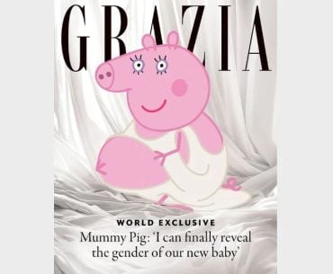 Mamãe Pig de Peppa Pig grávida estrela capa de revista e fala sobre desejos e apoio do marido