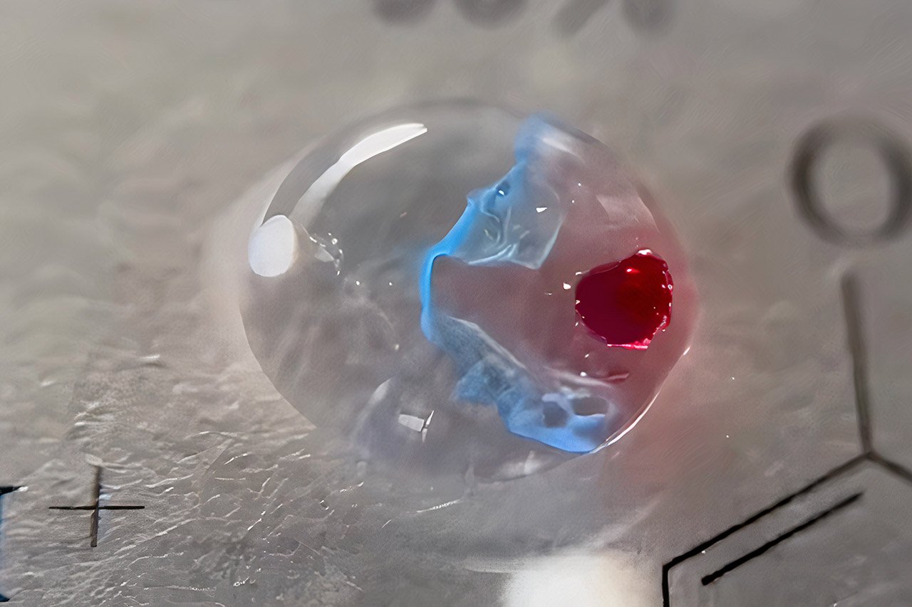 Cientista transforma gotas d'água em microreatores para criar arte química reativa
